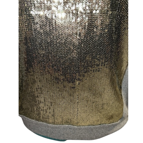 83- NWT PJK Libra Sequin Top, P:18.5”, L:26”, Gold/Gray, RT $278 - Picture 3 of 6